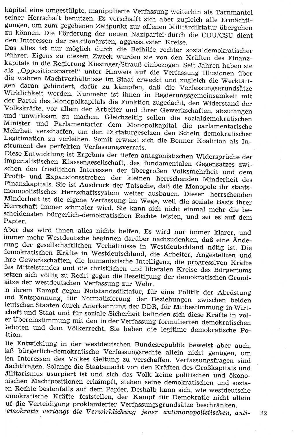 Staat und Recht (StuR), 17. Jahrgang [Deutsche Demokratische Republik (DDR)] 1968, Seite 22 (StuR DDR 1968, S. 22)