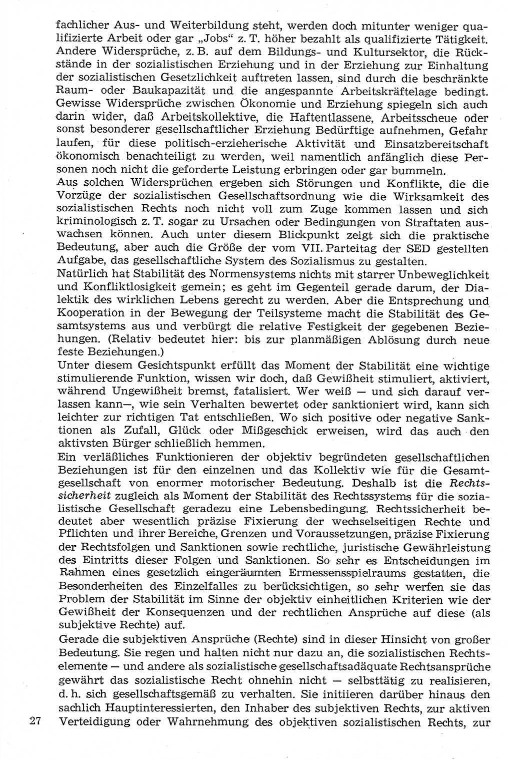 Staat und Recht (StuR), 17. Jahrgang [Deutsche Demokratische Republik (DDR)] 1968, Seite 27 (StuR DDR 1968, S. 27)