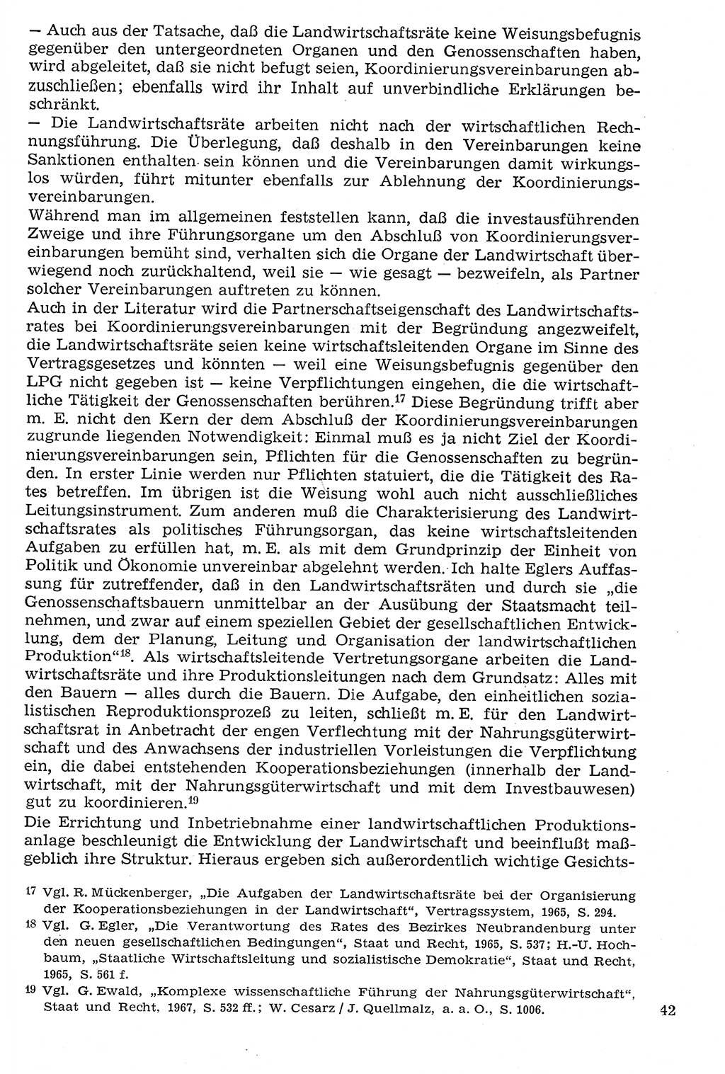 Staat und Recht (StuR), 17. Jahrgang [Deutsche Demokratische Republik (DDR)] 1968, Seite 42 (StuR DDR 1968, S. 42)