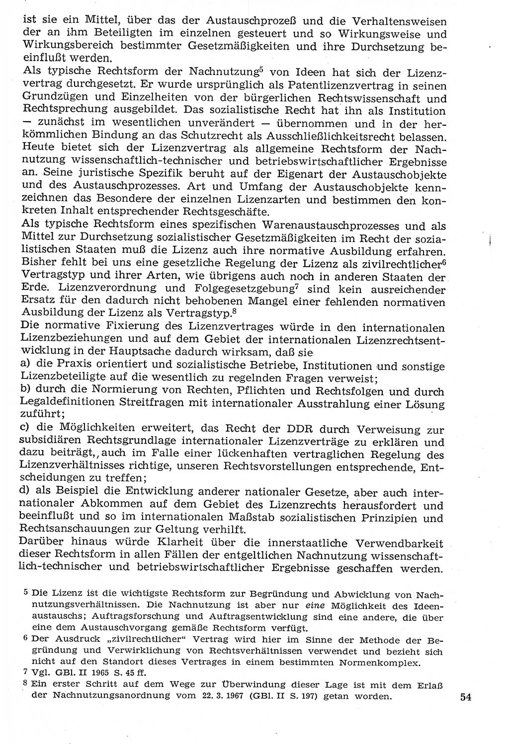 Staat und Recht (StuR), 17. Jahrgang [Deutsche Demokratische Republik (DDR)] 1968, Seite 54 (StuR DDR 1968, S. 54)
