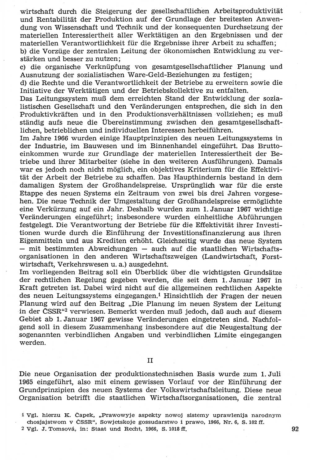 Staat und Recht (StuR), 17. Jahrgang [Deutsche Demokratische Republik (DDR)] 1968, Seite 92 (StuR DDR 1968, S. 92)