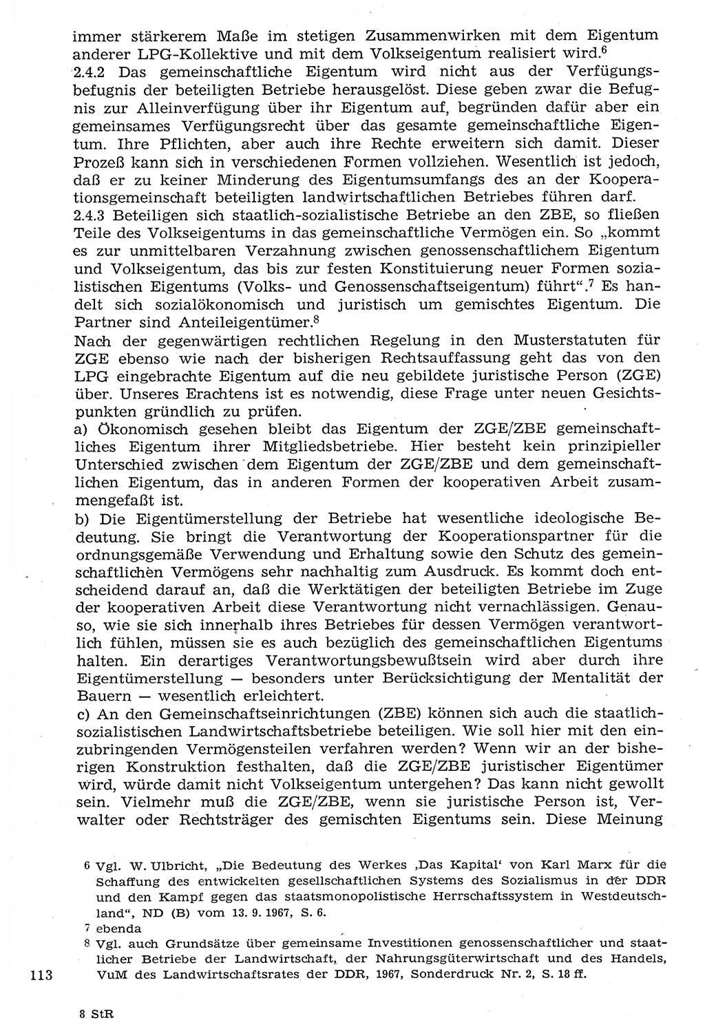 Staat und Recht (StuR), 17. Jahrgang [Deutsche Demokratische Republik (DDR)] 1968, Seite 113 (StuR DDR 1968, S. 113)