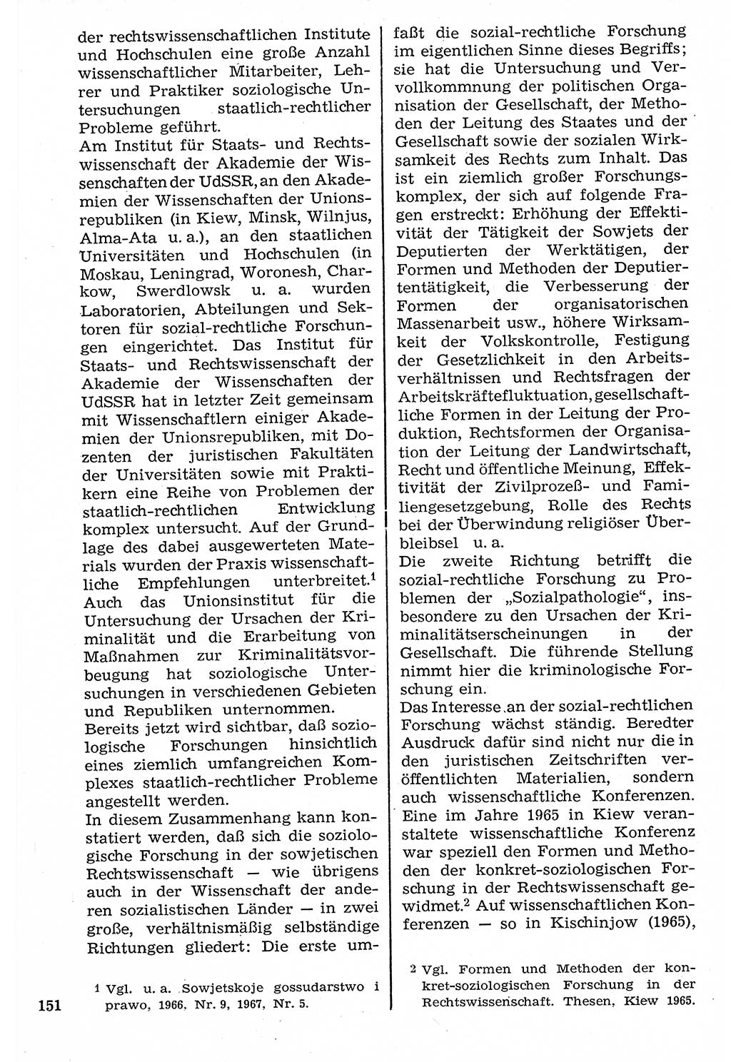 Staat und Recht (StuR), 17. Jahrgang [Deutsche Demokratische Republik (DDR)] 1968, Seite 151 (StuR DDR 1968, S. 151)