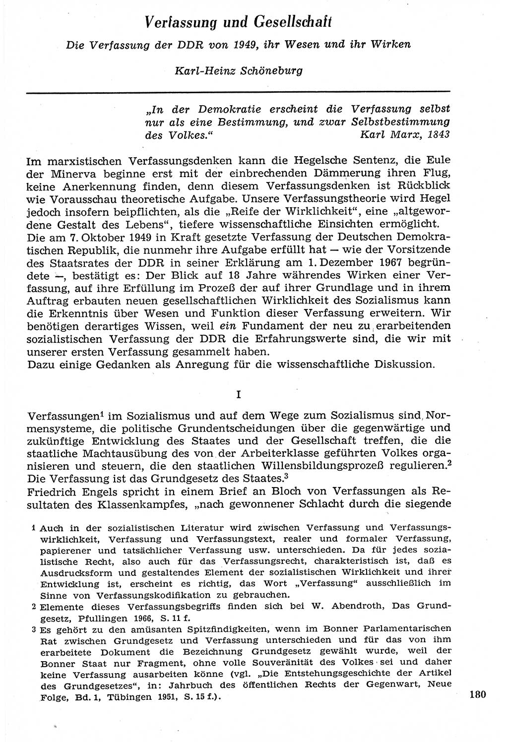 Staat und Recht (StuR), 17. Jahrgang [Deutsche Demokratische Republik (DDR)] 1968, Seite 180 (StuR DDR 1968, S. 180)