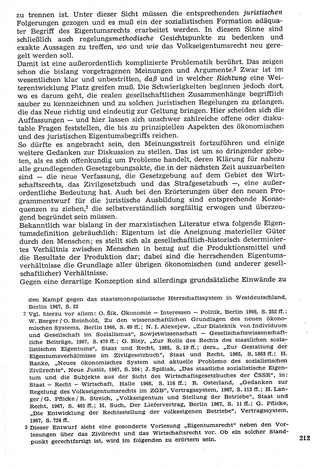Staat und Recht (StuR), 17. Jahrgang [Deutsche Demokratische Republik (DDR)] 1968, Seite 212 (StuR DDR 1968, S. 212)