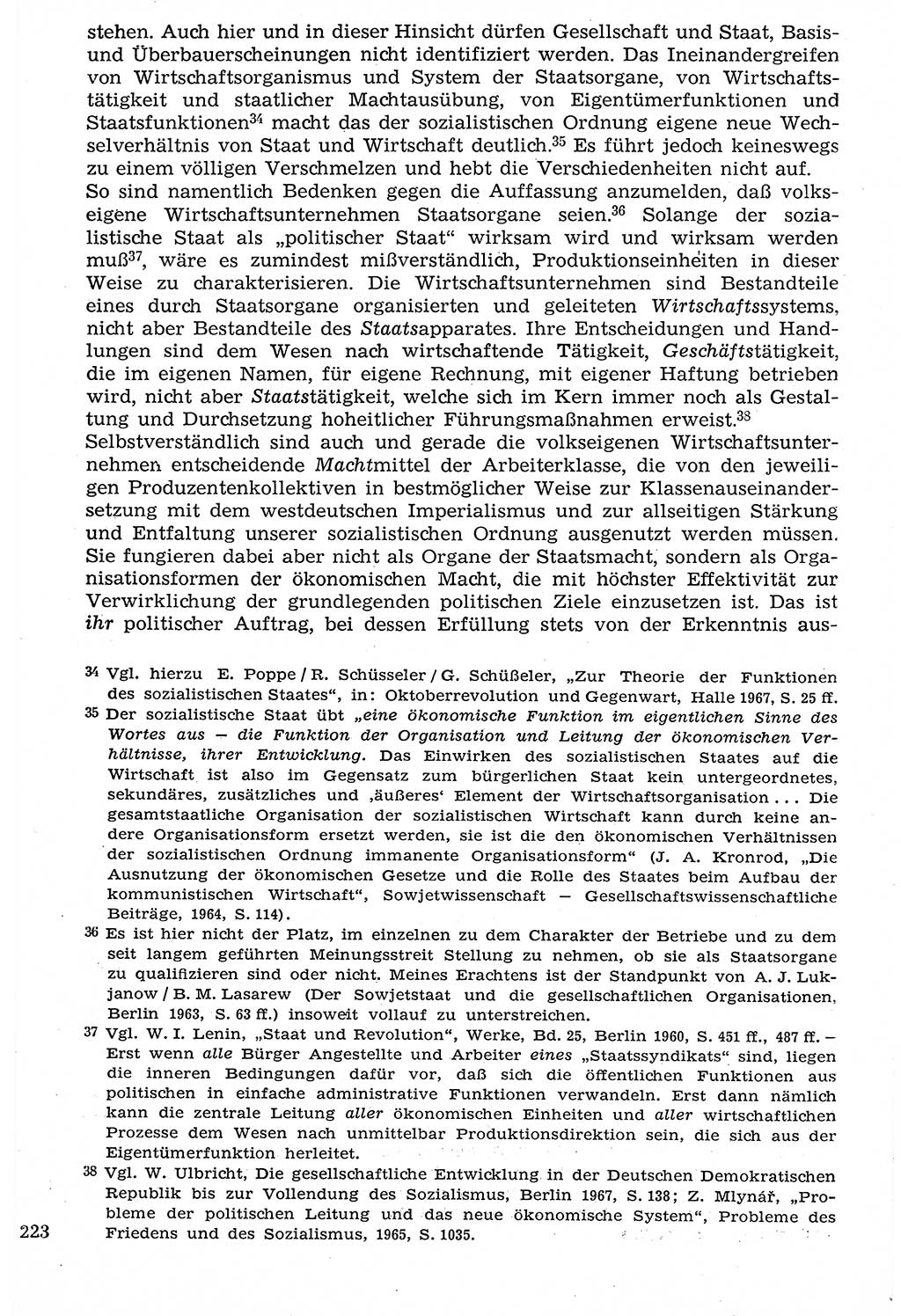 Staat und Recht (StuR), 17. Jahrgang [Deutsche Demokratische Republik (DDR)] 1968, Seite 223 (StuR DDR 1968, S. 223)