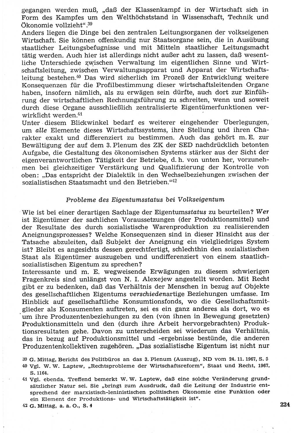 Staat und Recht (StuR), 17. Jahrgang [Deutsche Demokratische Republik (DDR)] 1968, Seite 224 (StuR DDR 1968, S. 224)