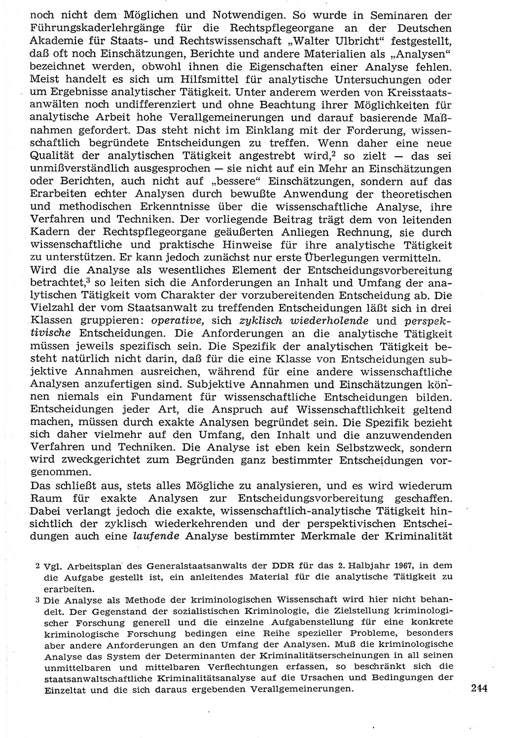 Staat und Recht (StuR), 17. Jahrgang [Deutsche Demokratische Republik (DDR)] 1968, Seite 244 (StuR DDR 1968, S. 244)