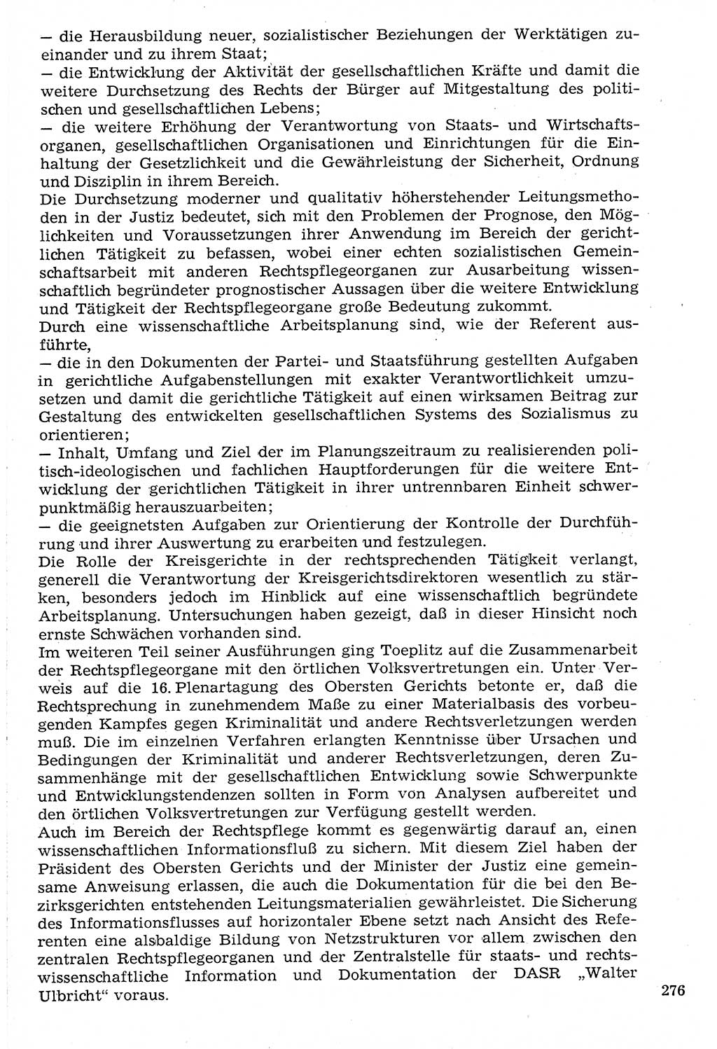 Staat und Recht (StuR), 17. Jahrgang [Deutsche Demokratische Republik (DDR)] 1968, Seite 276 (StuR DDR 1968, S. 276)