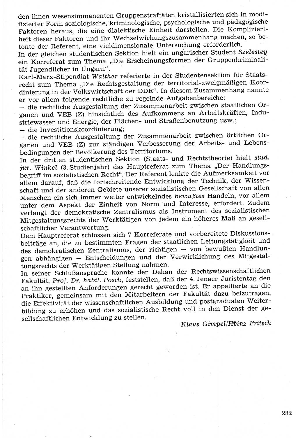 Staat und Recht (StuR), 17. Jahrgang [Deutsche Demokratische Republik (DDR)] 1968, Seite 282 (StuR DDR 1968, S. 282)