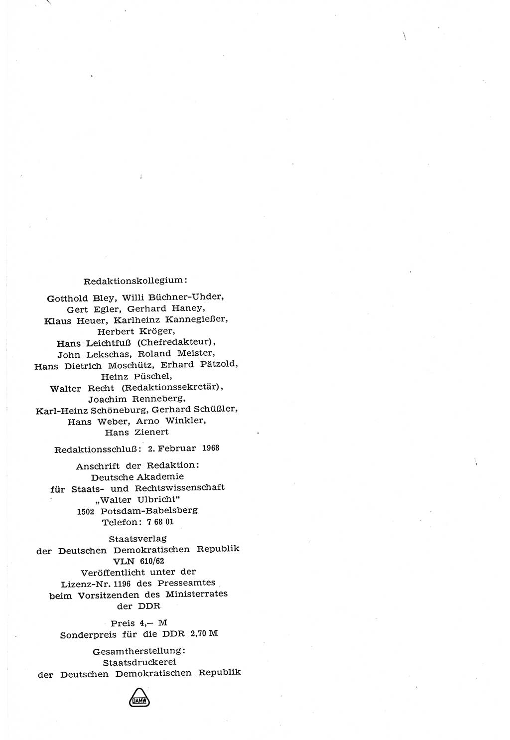 Staat und Recht (StuR), 17. Jahrgang [Deutsche Demokratische Republik (DDR)] 1968, Seite 338 (StuR DDR 1968, S. 338)