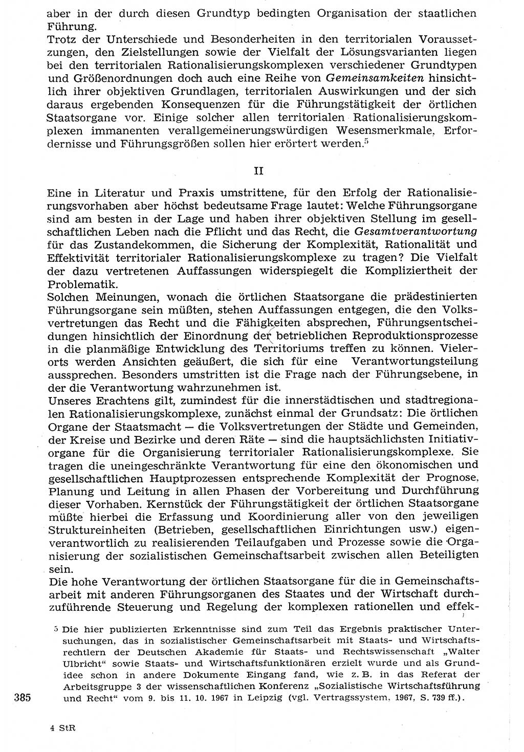 Staat und Recht (StuR), 17. Jahrgang [Deutsche Demokratische Republik (DDR)] 1968, Seite 385 (StuR DDR 1968, S. 385)