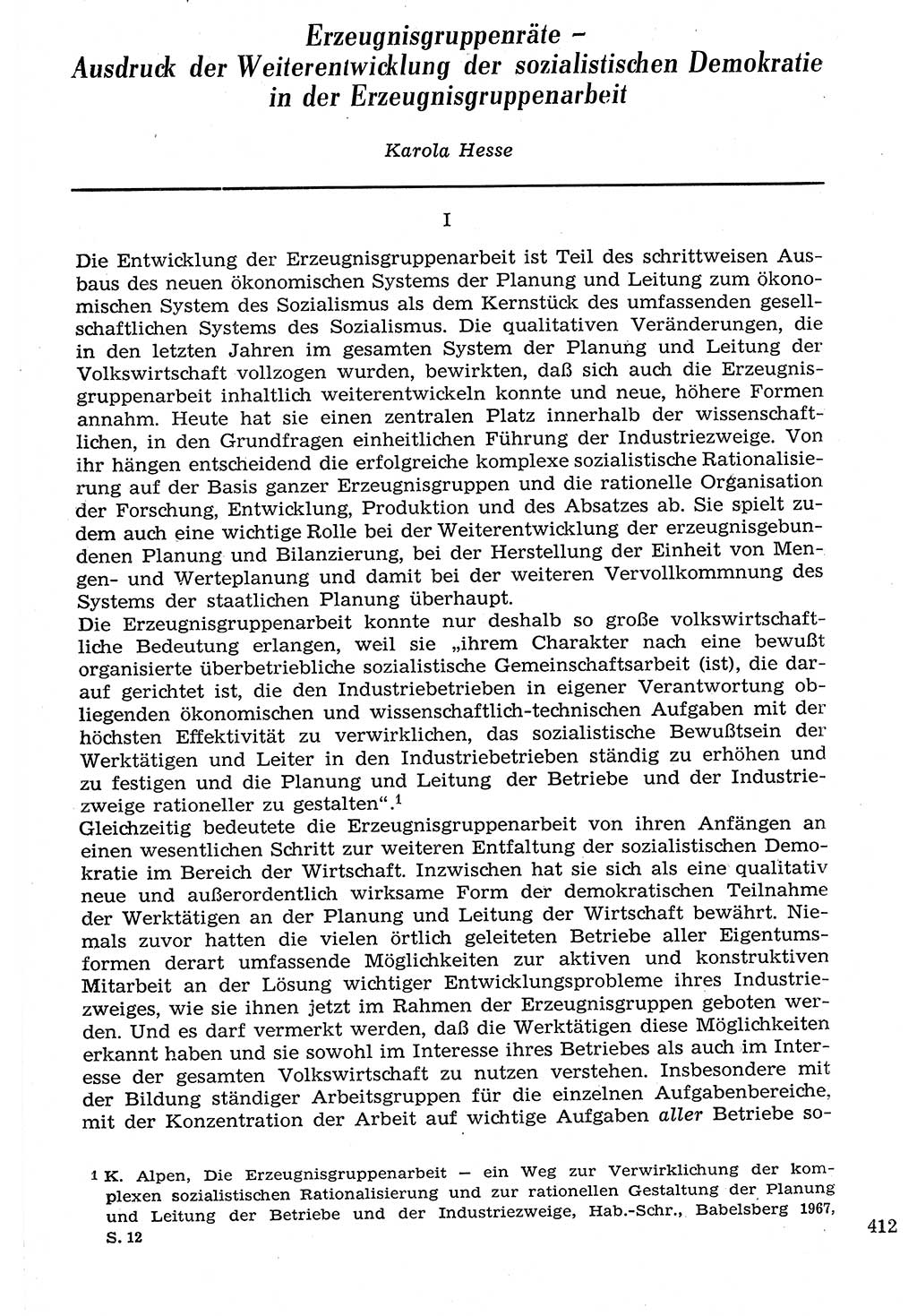 Staat und Recht (StuR), 17. Jahrgang [Deutsche Demokratische Republik (DDR)] 1968, Seite 412 (StuR DDR 1968, S. 412)