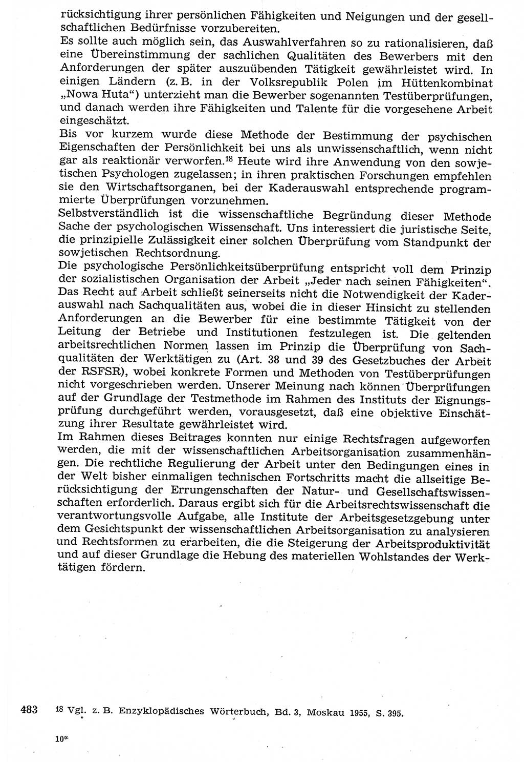 Staat und Recht (StuR), 17. Jahrgang [Deutsche Demokratische Republik (DDR)] 1968, Seite 483 (StuR DDR 1968, S. 483)