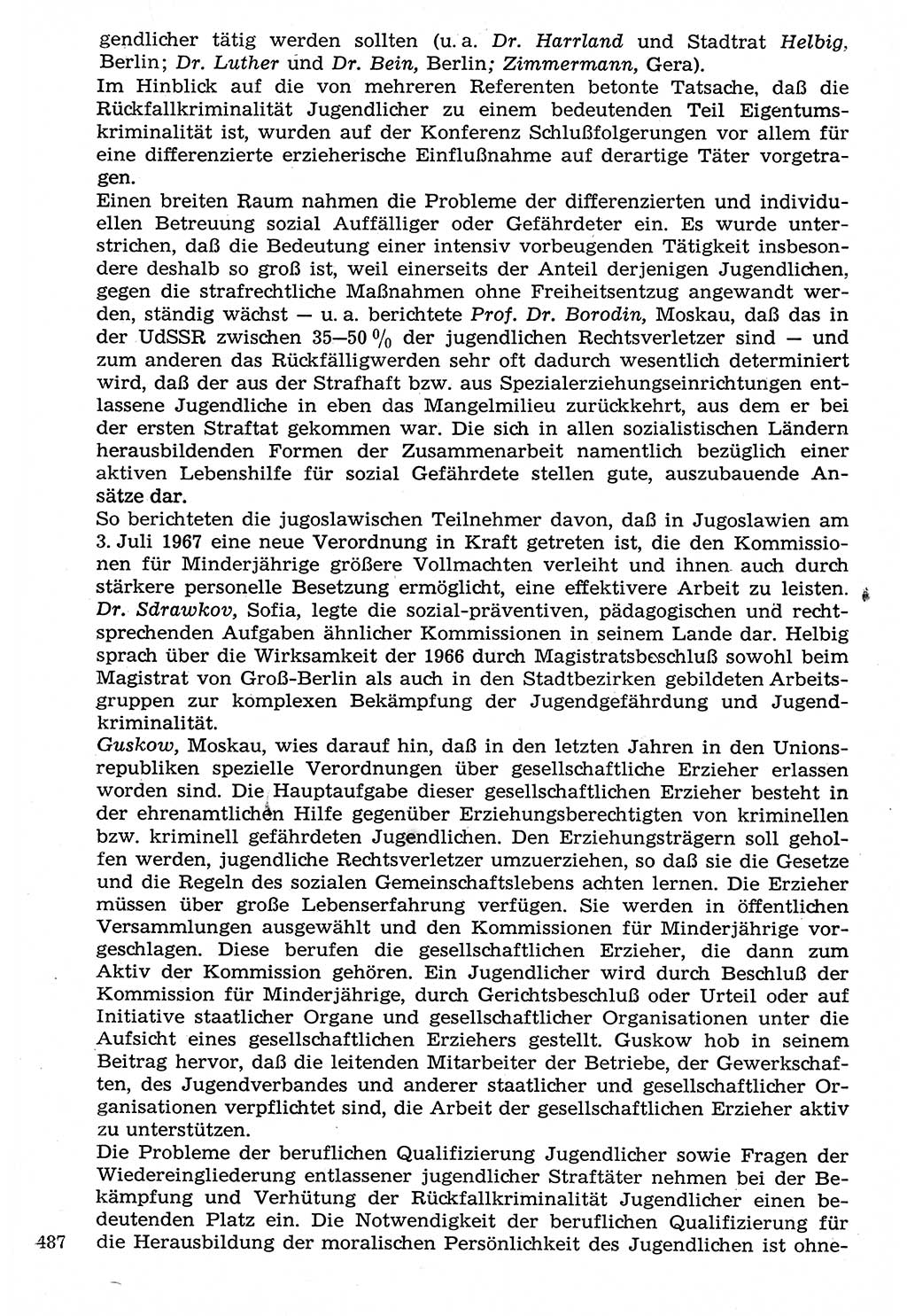 Staat und Recht (StuR), 17. Jahrgang [Deutsche Demokratische Republik (DDR)] 1968, Seite 487 (StuR DDR 1968, S. 487)