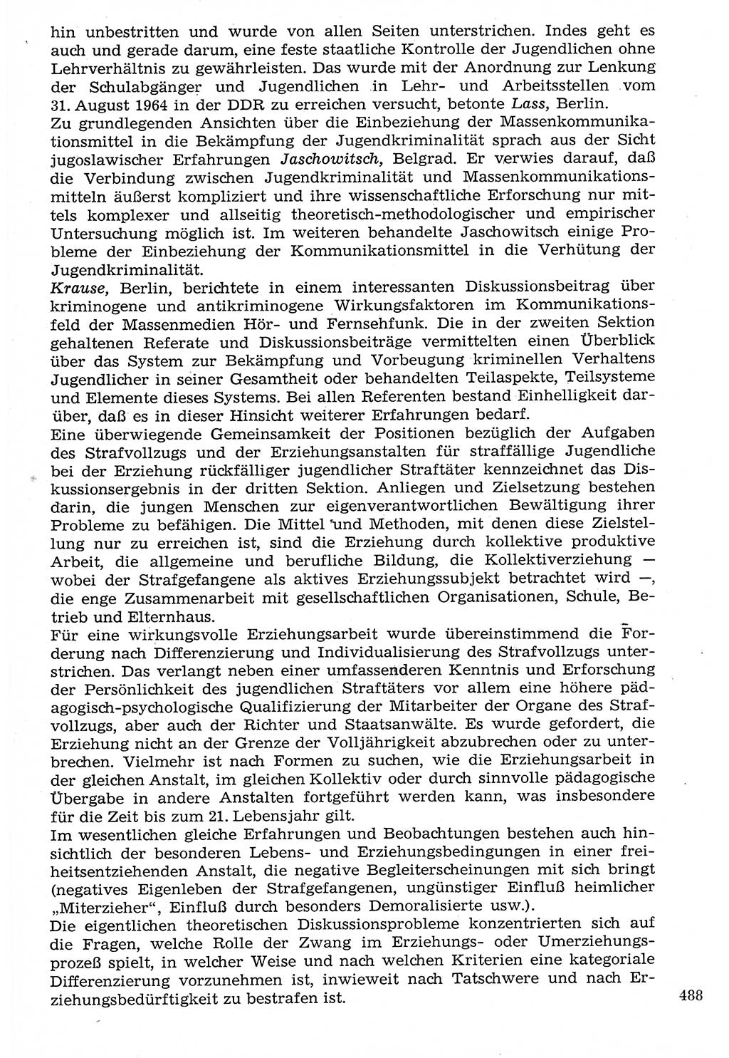 Staat und Recht (StuR), 17. Jahrgang [Deutsche Demokratische Republik (DDR)] 1968, Seite 488 (StuR DDR 1968, S. 488)