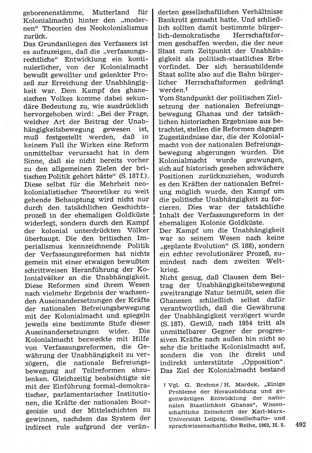 Staat und Recht (StuR), 17. Jahrgang [Deutsche Demokratische Republik (DDR)] 1968, Seite 492 (StuR DDR 1968, S. 492)