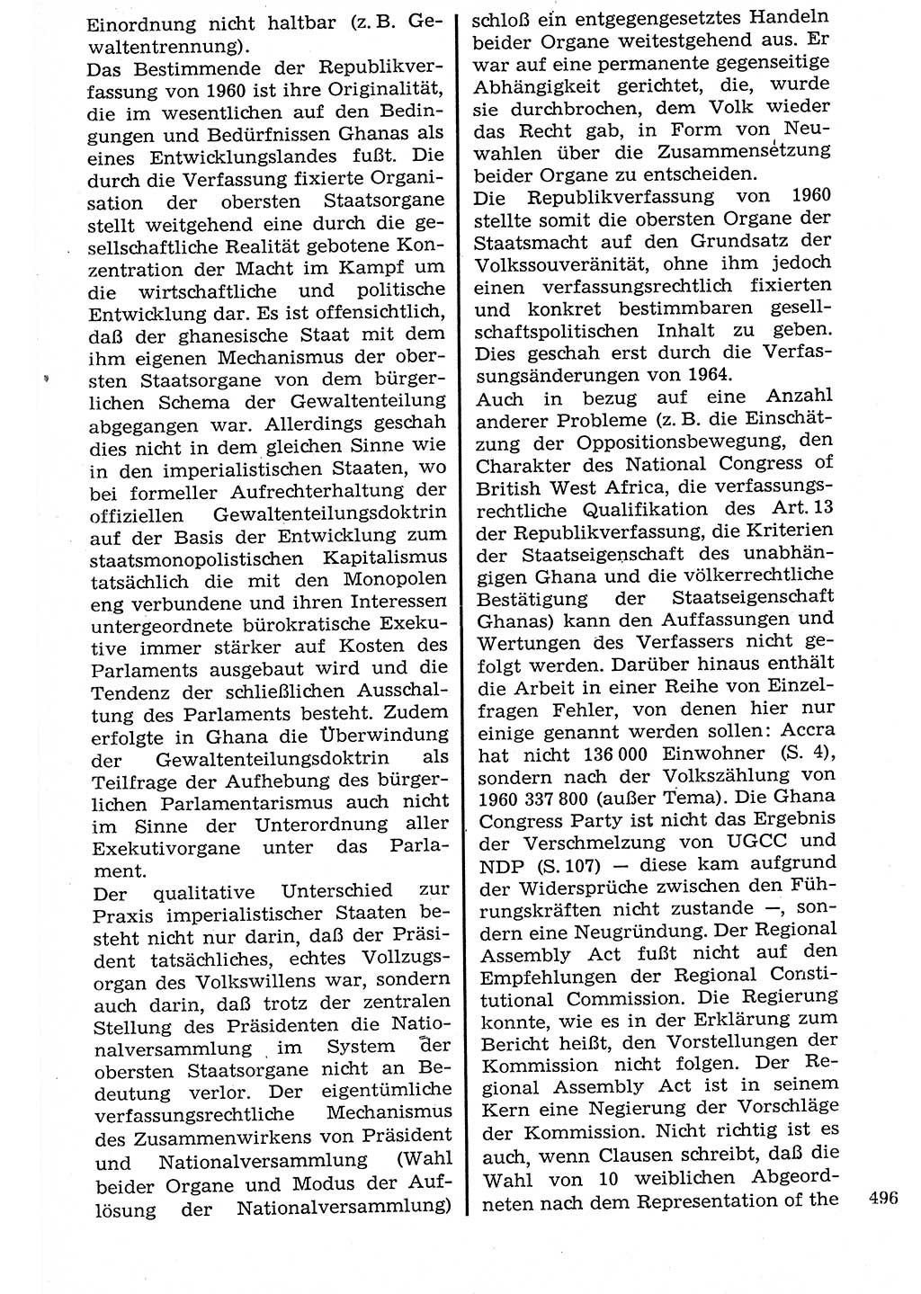 Staat und Recht (StuR), 17. Jahrgang [Deutsche Demokratische Republik (DDR)] 1968, Seite 496 (StuR DDR 1968, S. 496)