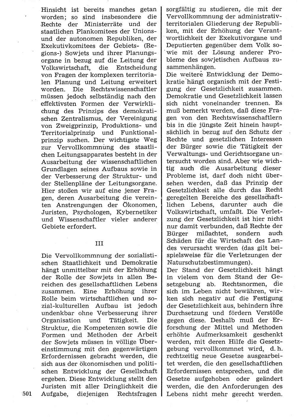 Staat und Recht (StuR), 17. Jahrgang [Deutsche Demokratische Republik (DDR)] 1968, Seite 501 (StuR DDR 1968, S. 501)