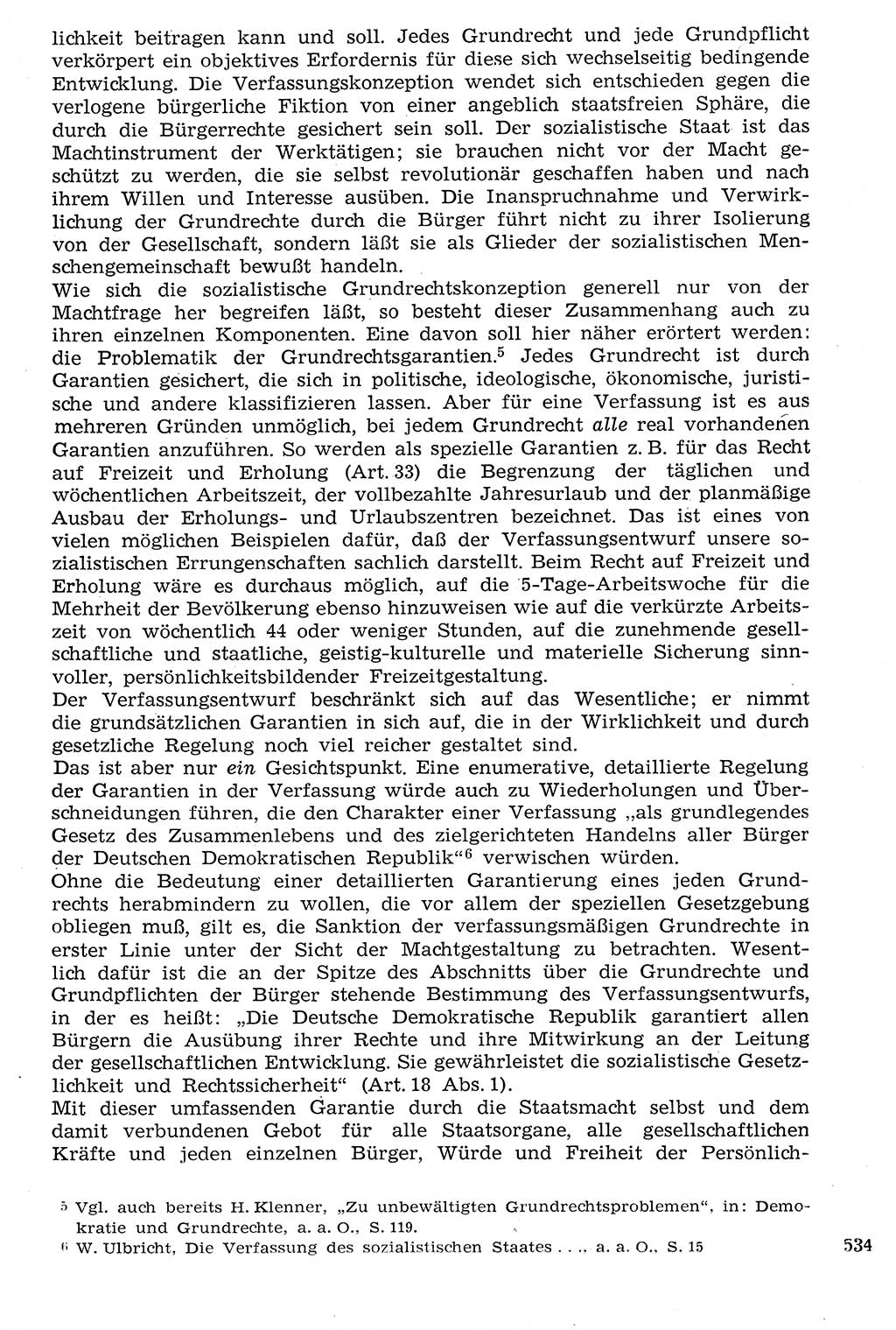 Staat und Recht (StuR), 17. Jahrgang [Deutsche Demokratische Republik (DDR)] 1968, Seite 534 (StuR DDR 1968, S. 534)