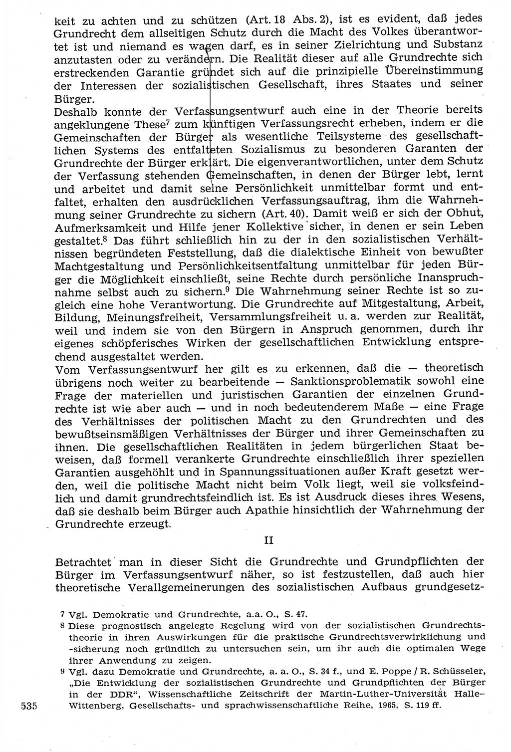 Staat und Recht (StuR), 17. Jahrgang [Deutsche Demokratische Republik (DDR)] 1968, Seite 535 (StuR DDR 1968, S. 535)