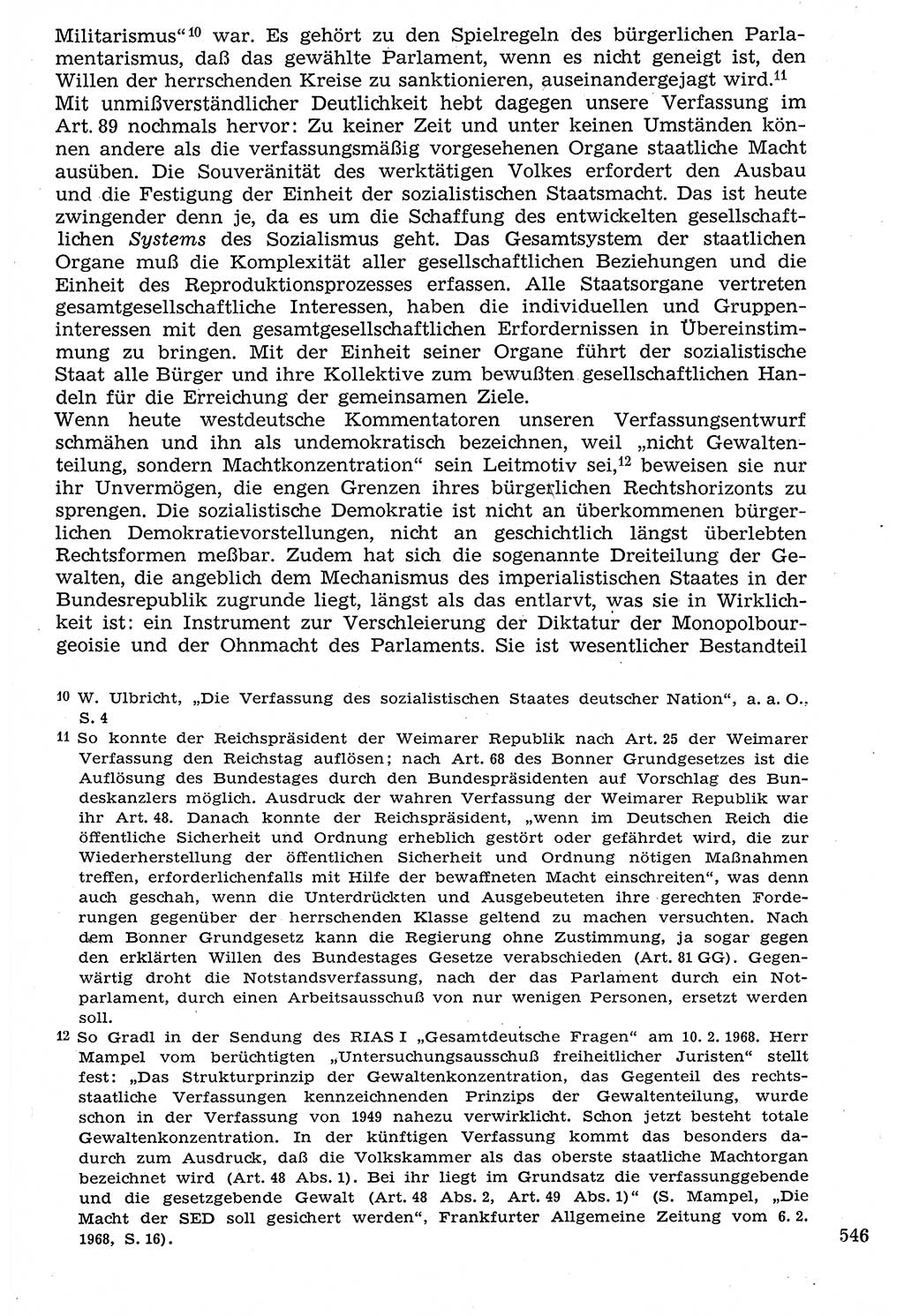Staat und Recht (StuR), 17. Jahrgang [Deutsche Demokratische Republik (DDR)] 1968, Seite 546 (StuR DDR 1968, S. 546)
