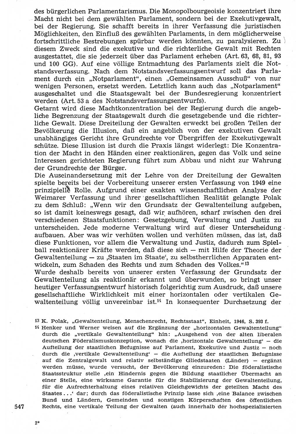 Staat und Recht (StuR), 17. Jahrgang [Deutsche Demokratische Republik (DDR)] 1968, Seite 547 (StuR DDR 1968, S. 547)
