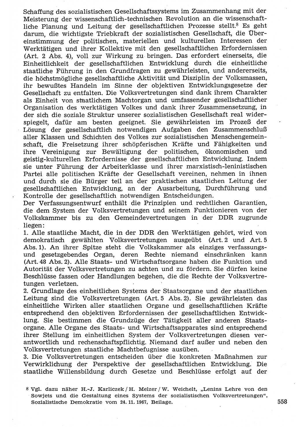 Staat und Recht (StuR), 17. Jahrgang [Deutsche Demokratische Republik (DDR)] 1968, Seite 558 (StuR DDR 1968, S. 558)