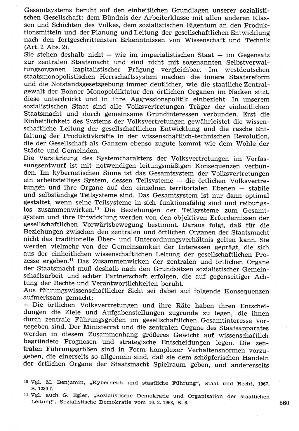 Staat und Recht (StuR), 17. Jahrgang [Deutsche Demokratische Republik (DDR)] 1968, Seite 560 (StuR DDR 1968, S. 560)