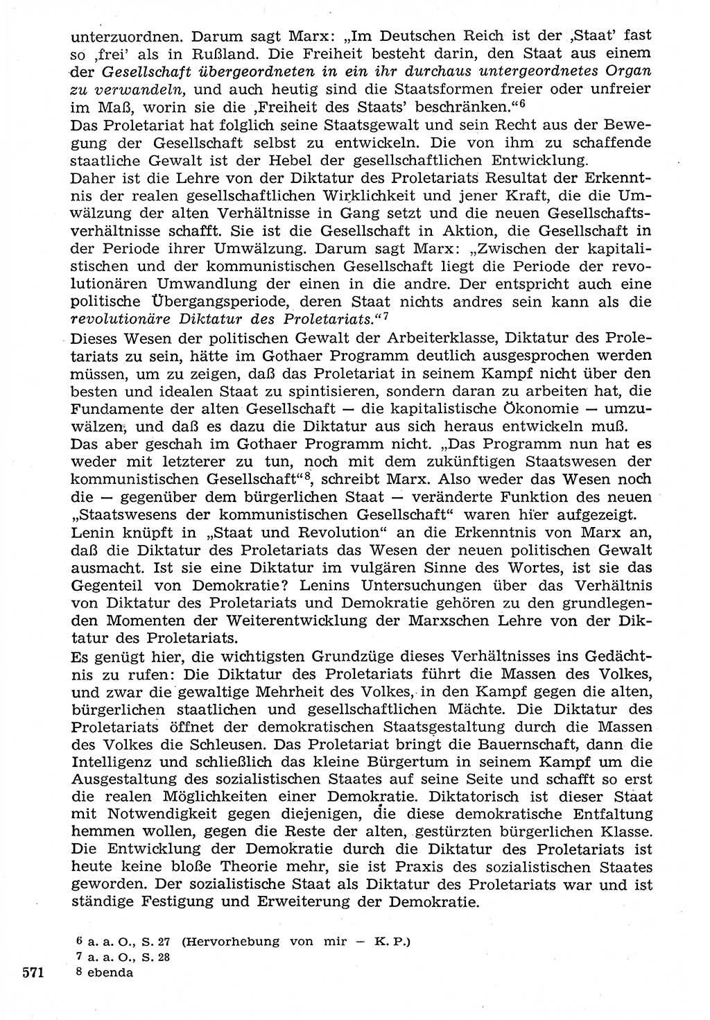 Staat und Recht (StuR), 17. Jahrgang [Deutsche Demokratische Republik (DDR)] 1968, Seite 571 (StuR DDR 1968, S. 571)