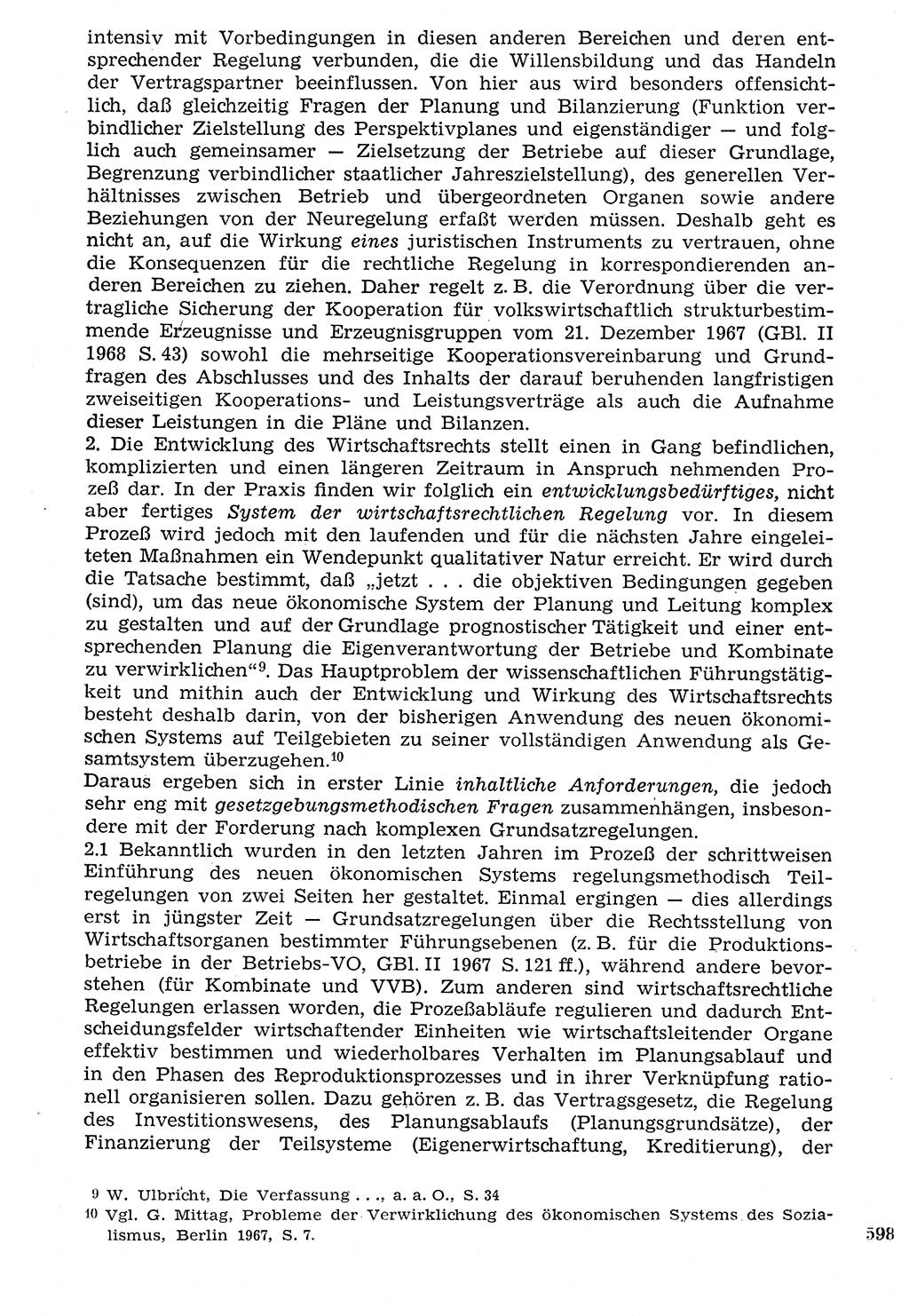 Staat und Recht (StuR), 17. Jahrgang [Deutsche Demokratische Republik (DDR)] 1968, Seite 598 (StuR DDR 1968, S. 598)