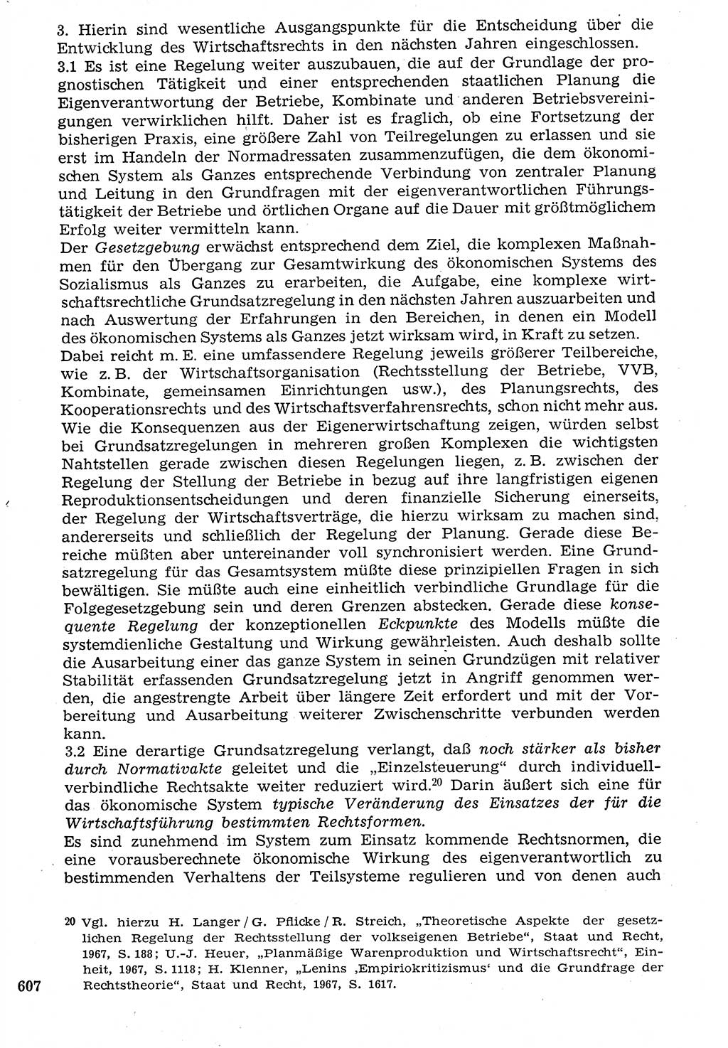 Staat und Recht (StuR), 17. Jahrgang [Deutsche Demokratische Republik (DDR)] 1968, Seite 607 (StuR DDR 1968, S. 607)
