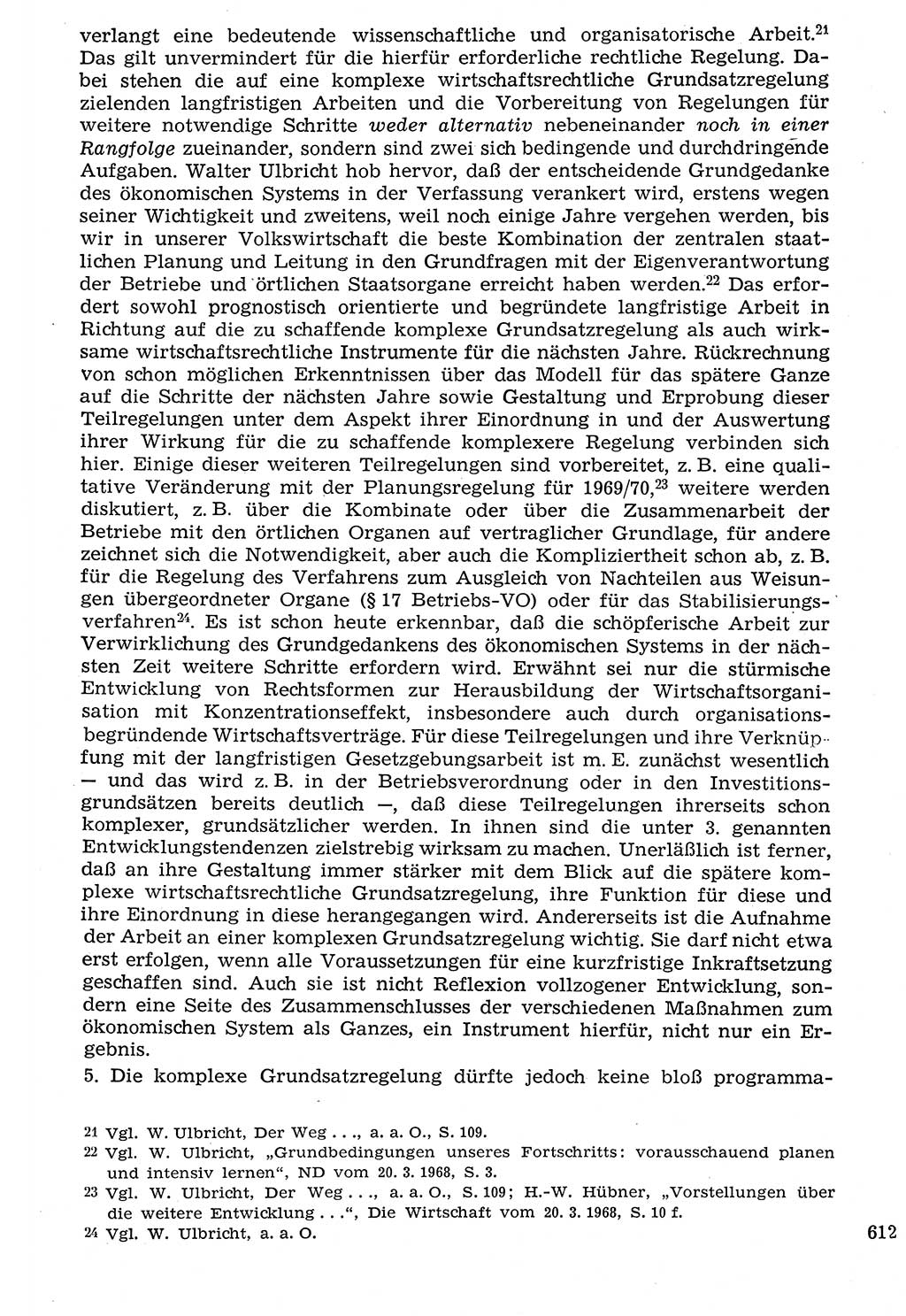 Staat und Recht (StuR), 17. Jahrgang [Deutsche Demokratische Republik (DDR)] 1968, Seite 612 (StuR DDR 1968, S. 612)