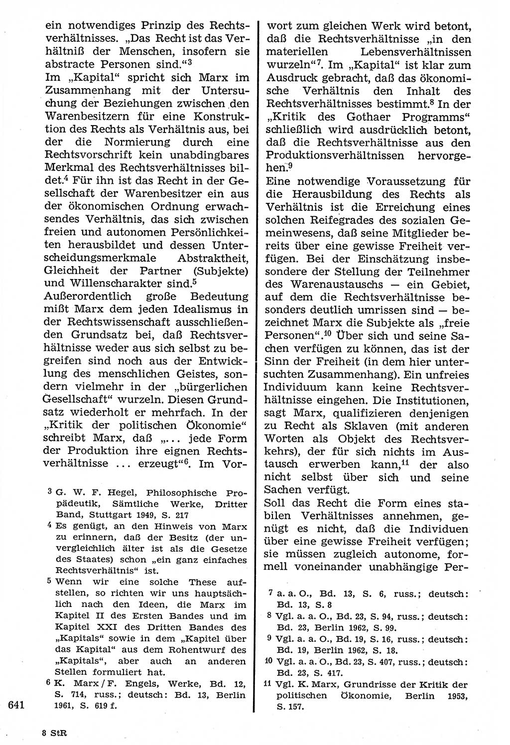 Staat und Recht (StuR), 17. Jahrgang [Deutsche Demokratische Republik (DDR)] 1968, Seite 641 (StuR DDR 1968, S. 641)