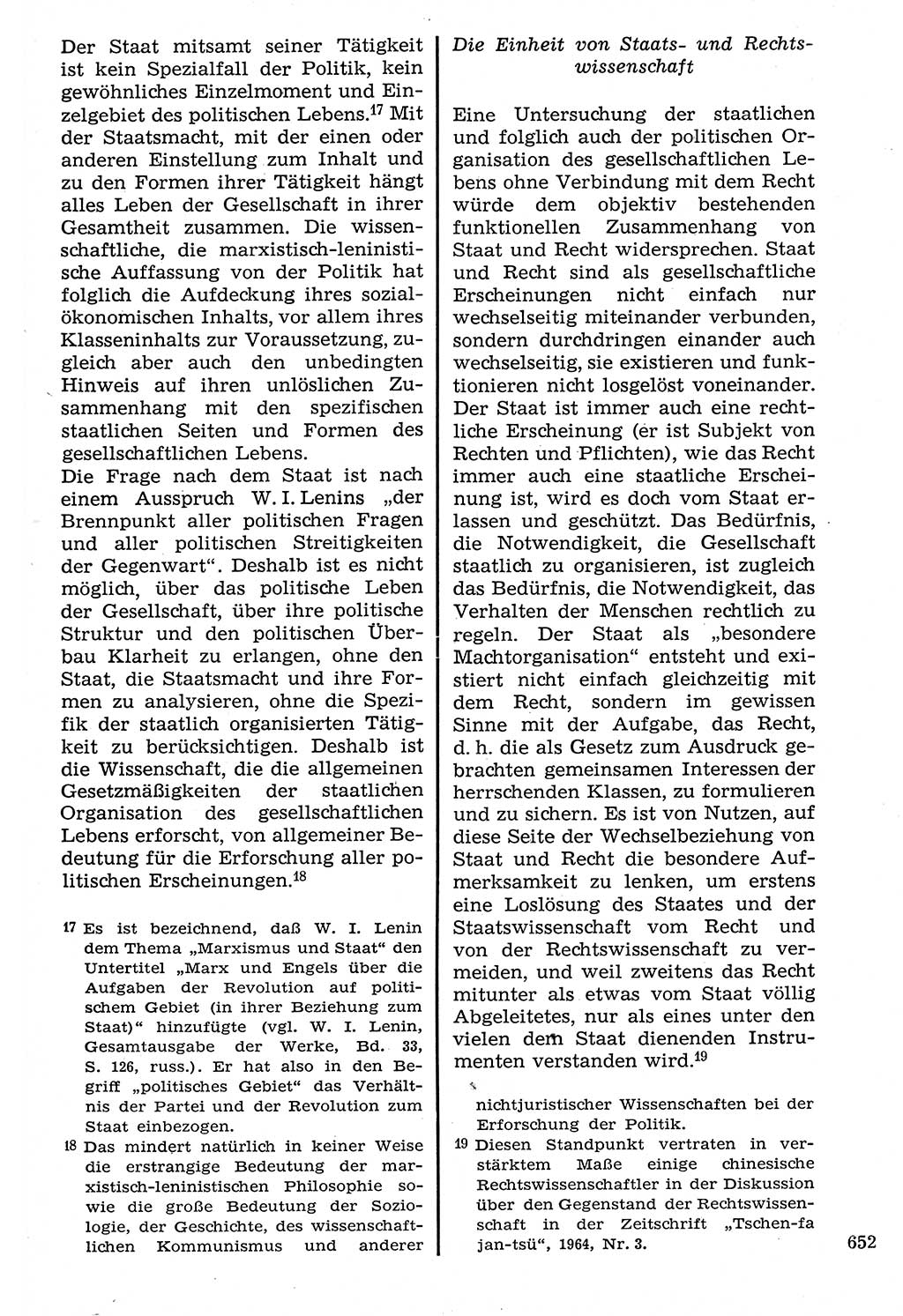 Staat und Recht (StuR), 17. Jahrgang [Deutsche Demokratische Republik (DDR)] 1968, Seite 652 (StuR DDR 1968, S. 652)