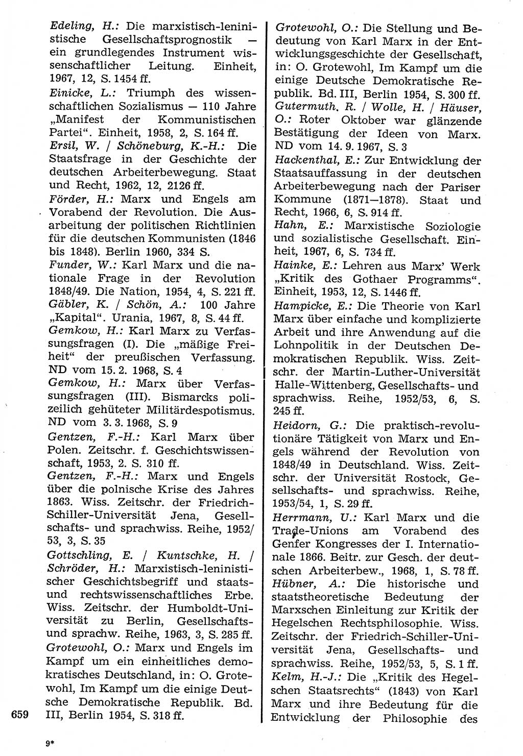 Staat und Recht (StuR), 17. Jahrgang [Deutsche Demokratische Republik (DDR)] 1968, Seite 659 (StuR DDR 1968, S. 659)