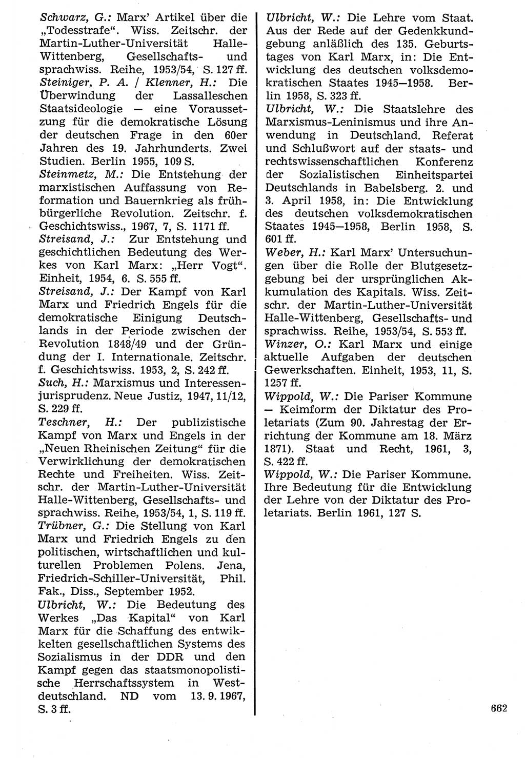 Staat und Recht (StuR), 17. Jahrgang [Deutsche Demokratische Republik (DDR)] 1968, Seite 662 (StuR DDR 1968, S. 662)