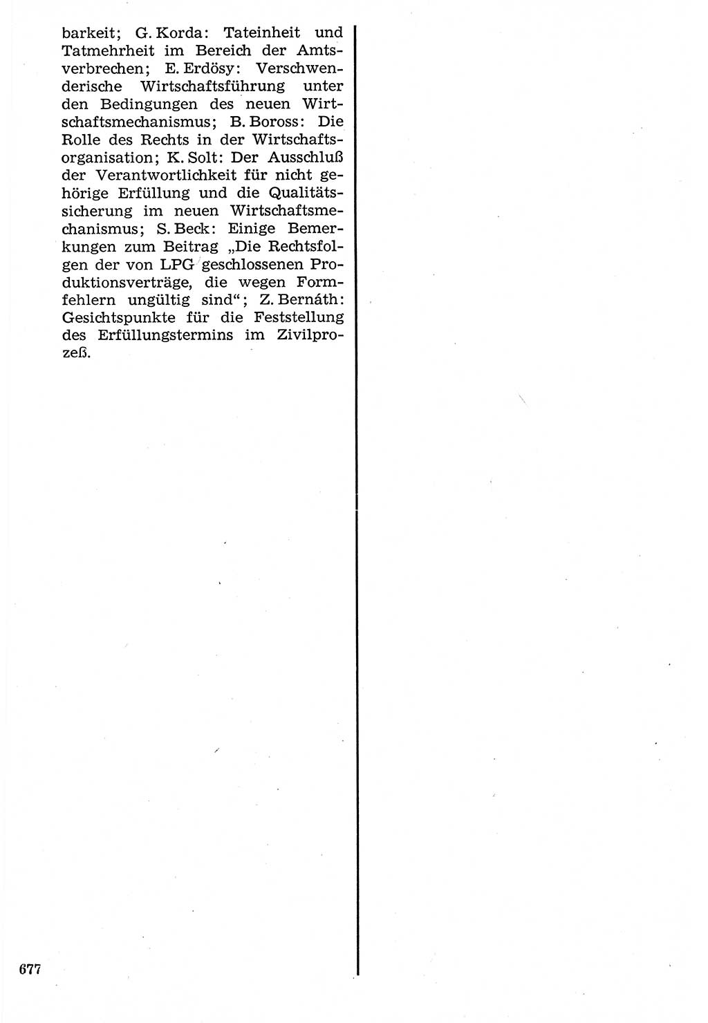 Staat und Recht (StuR), 17. Jahrgang [Deutsche Demokratische Republik (DDR)] 1968, Seite 677 (StuR DDR 1968, S. 677)