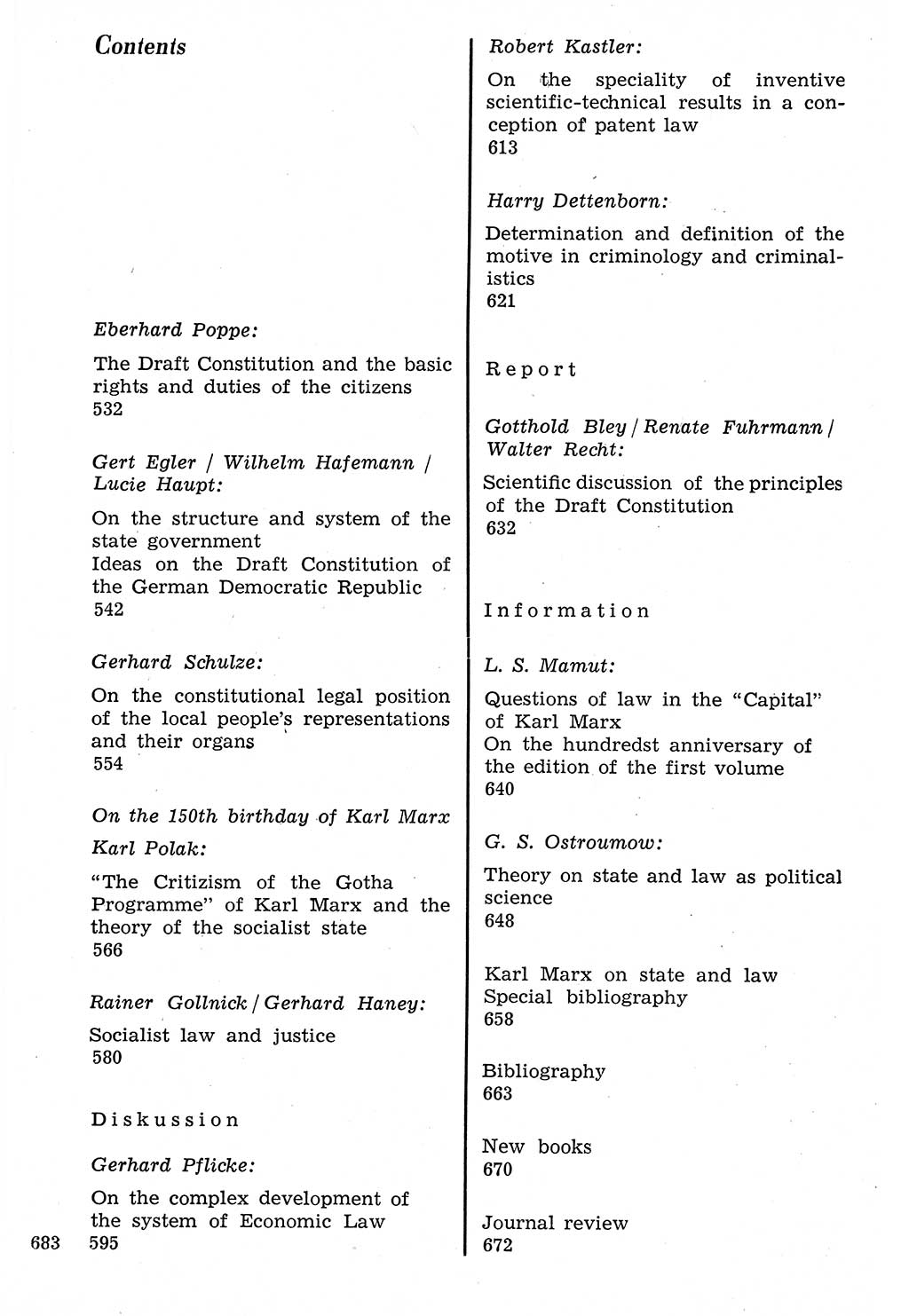 Staat und Recht (StuR), 17. Jahrgang [Deutsche Demokratische Republik (DDR)] 1968, Seite 683 (StuR DDR 1968, S. 683)