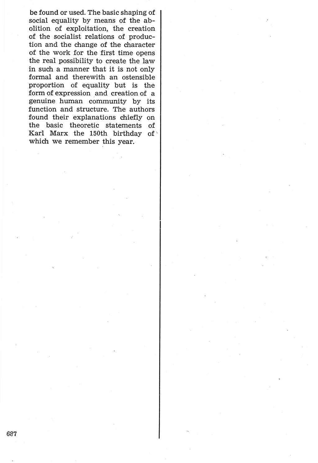 Staat und Recht (StuR), 17. Jahrgang [Deutsche Demokratische Republik (DDR)] 1968, Seite 687 (StuR DDR 1968, S. 687)