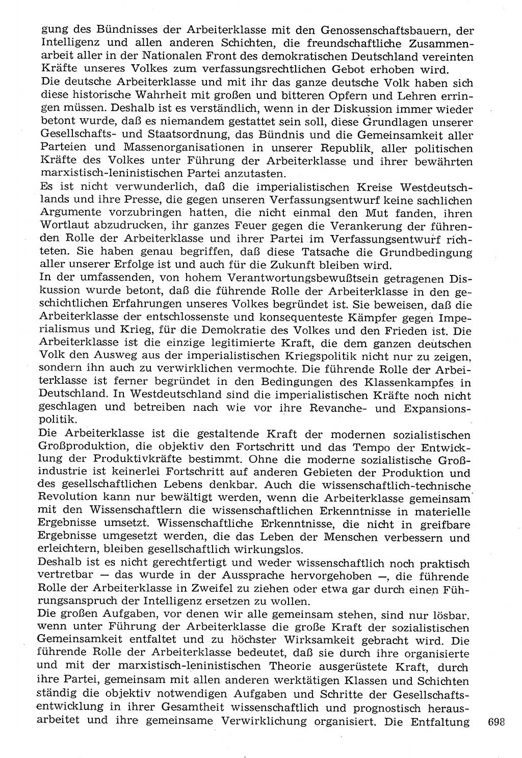 Staat und Recht (StuR), 17. Jahrgang [Deutsche Demokratische Republik (DDR)] 1968, Seite 698 (StuR DDR 1968, S. 698)