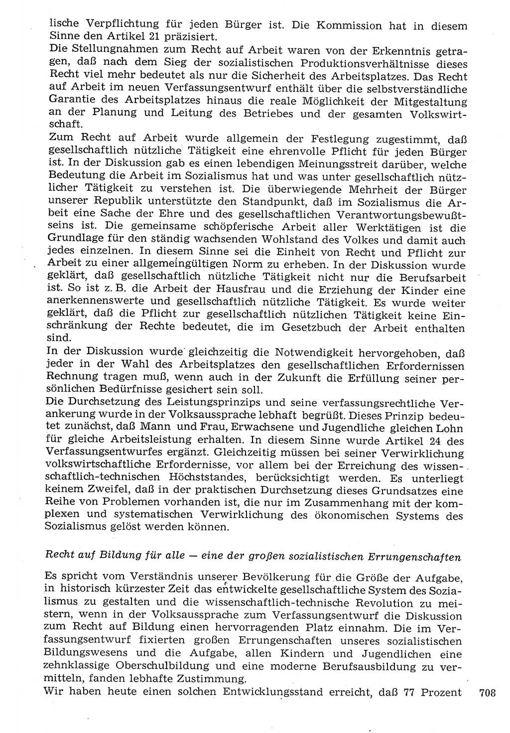 Staat und Recht (StuR), 17. Jahrgang [Deutsche Demokratische Republik (DDR)] 1968, Seite 708 (StuR DDR 1968, S. 708)