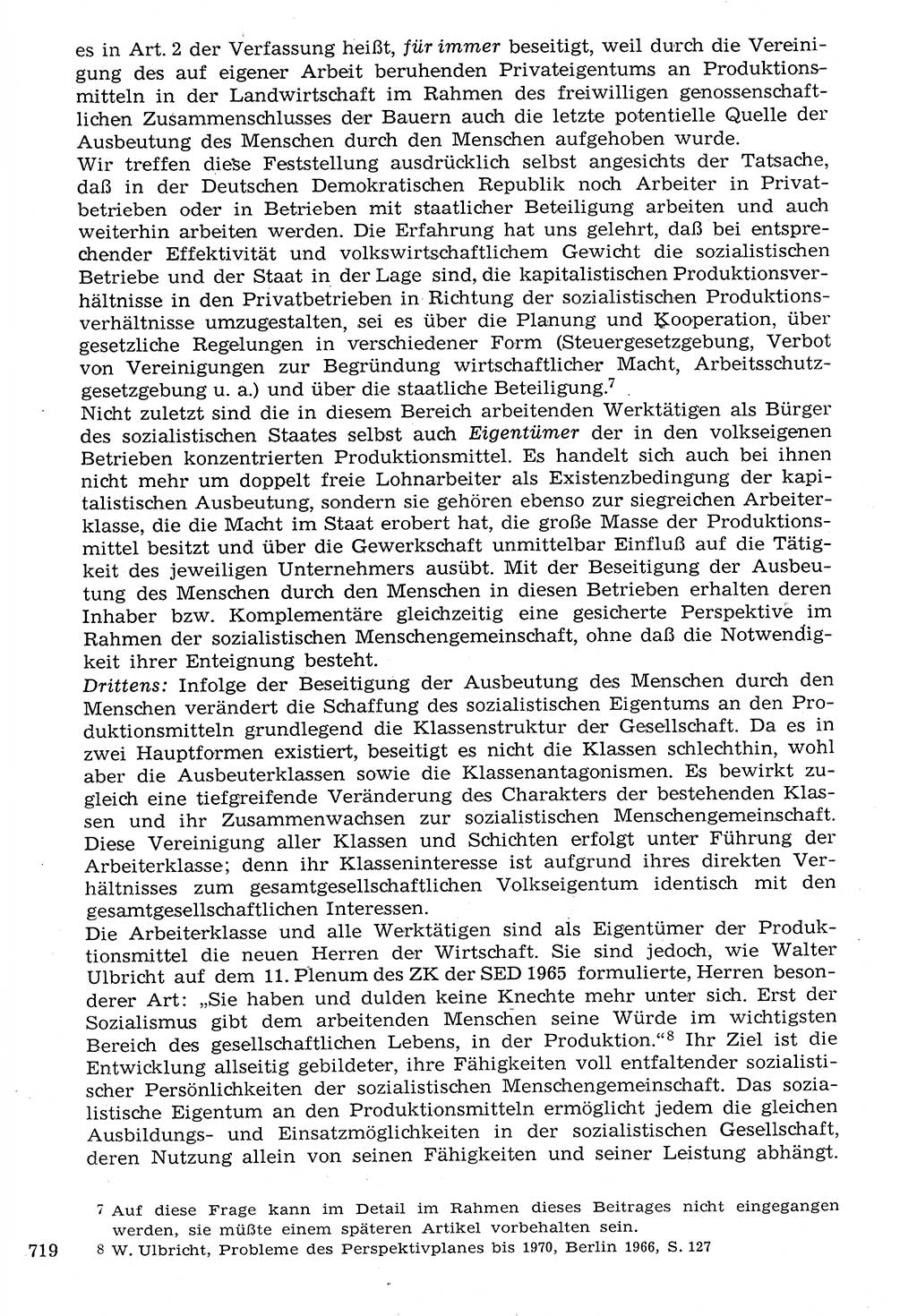 Staat und Recht (StuR), 17. Jahrgang [Deutsche Demokratische Republik (DDR)] 1968, Seite 719 (StuR DDR 1968, S. 719)