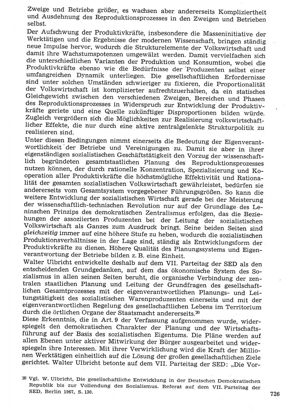 Staat und Recht (StuR), 17. Jahrgang [Deutsche Demokratische Republik (DDR)] 1968, Seite 726 (StuR DDR 1968, S. 726)