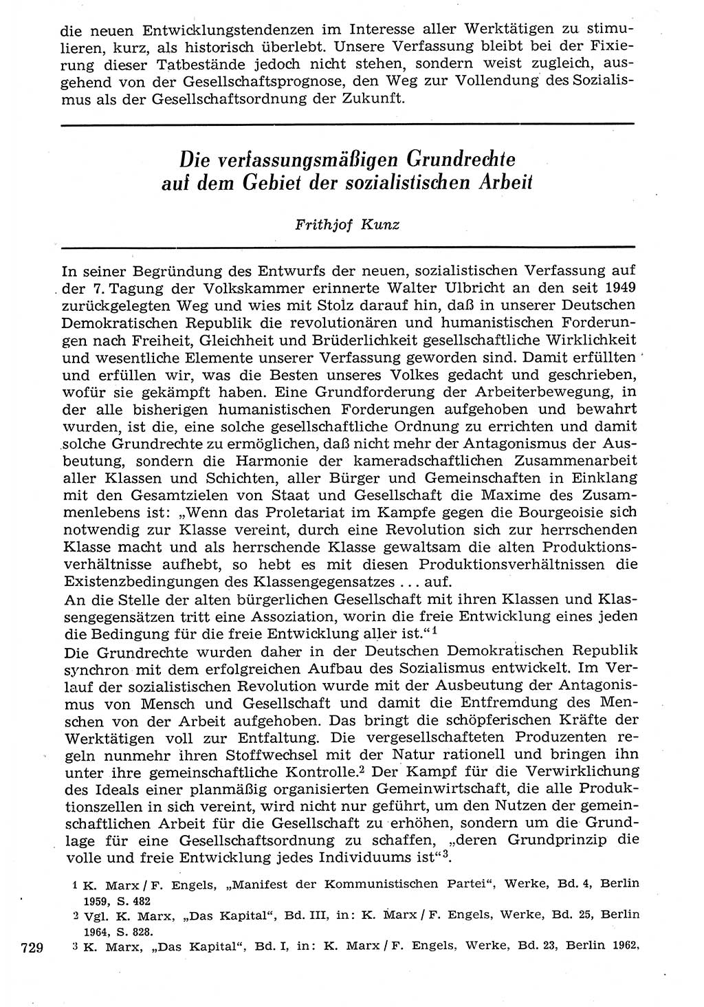 Staat und Recht (StuR), 17. Jahrgang [Deutsche Demokratische Republik (DDR)] 1968, Seite 729 (StuR DDR 1968, S. 729)