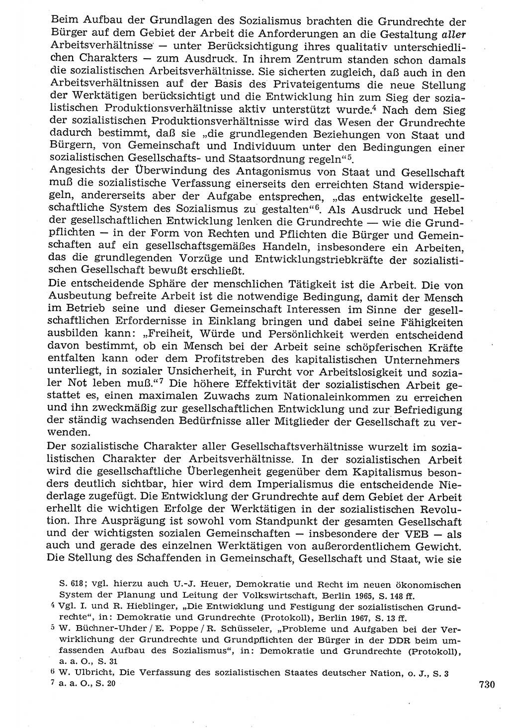 Staat und Recht (StuR), 17. Jahrgang [Deutsche Demokratische Republik (DDR)] 1968, Seite 730 (StuR DDR 1968, S. 730)