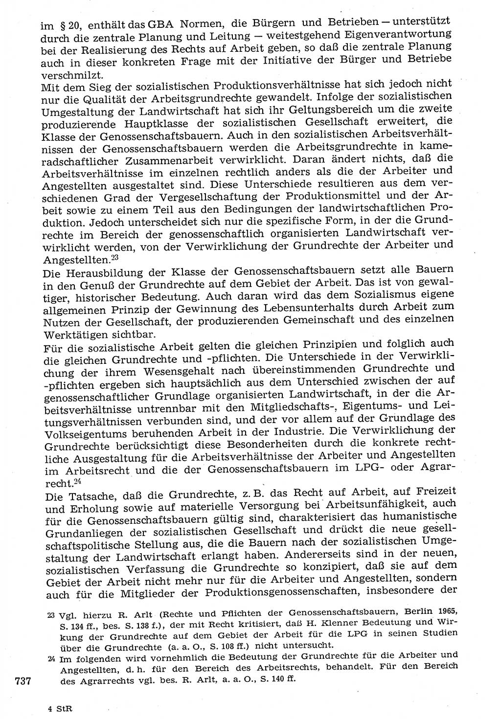 Staat und Recht (StuR), 17. Jahrgang [Deutsche Demokratische Republik (DDR)] 1968, Seite 737 (StuR DDR 1968, S. 737)