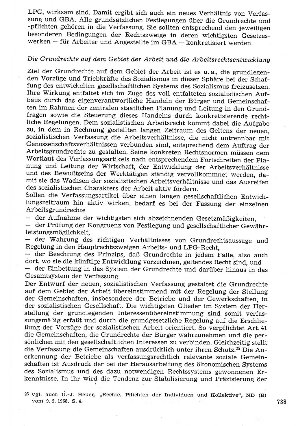 Staat und Recht (StuR), 17. Jahrgang [Deutsche Demokratische Republik (DDR)] 1968, Seite 738 (StuR DDR 1968, S. 738)