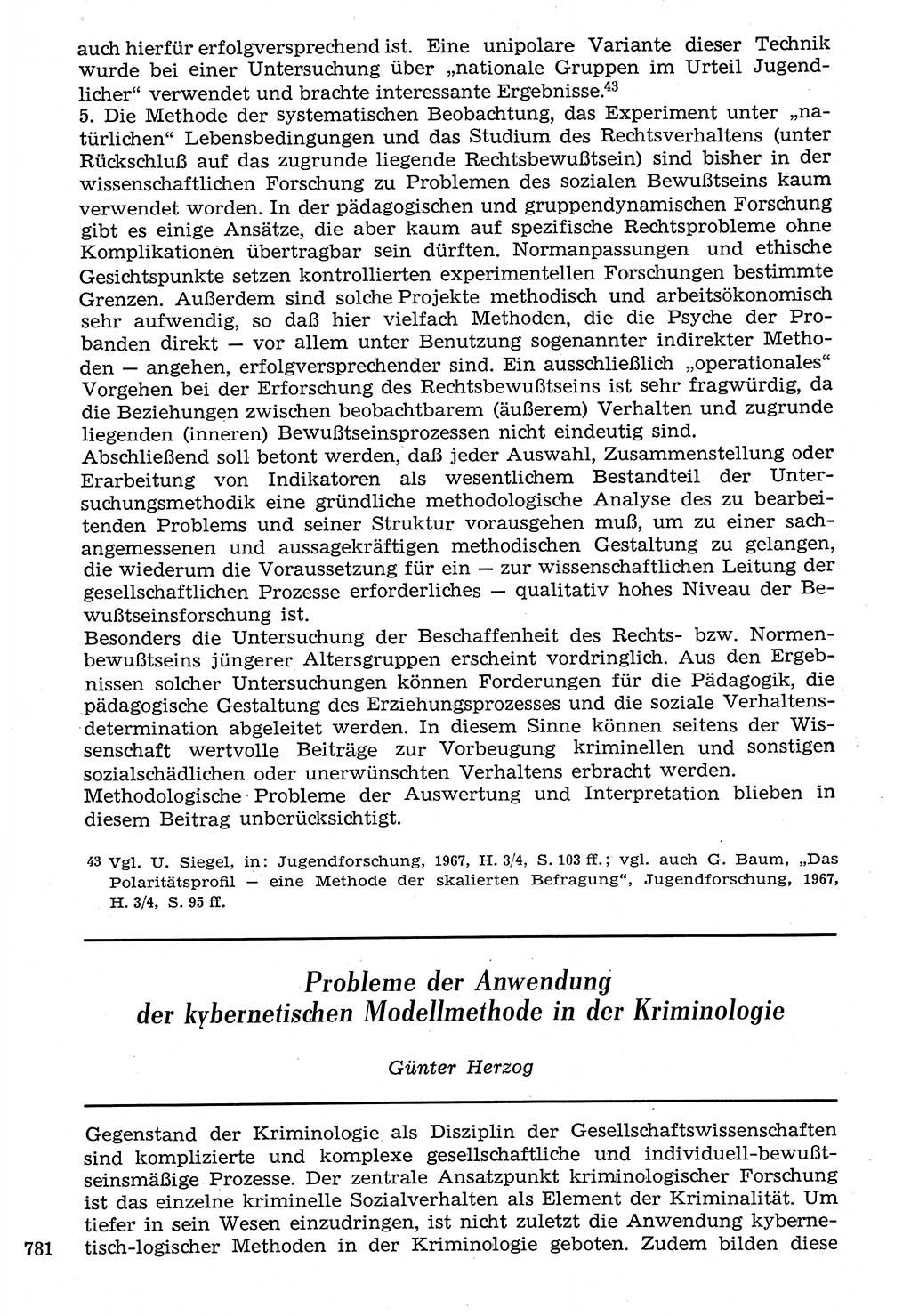 Staat und Recht (StuR), 17. Jahrgang [Deutsche Demokratische Republik (DDR)] 1968, Seite 781 (StuR DDR 1968, S. 781)
