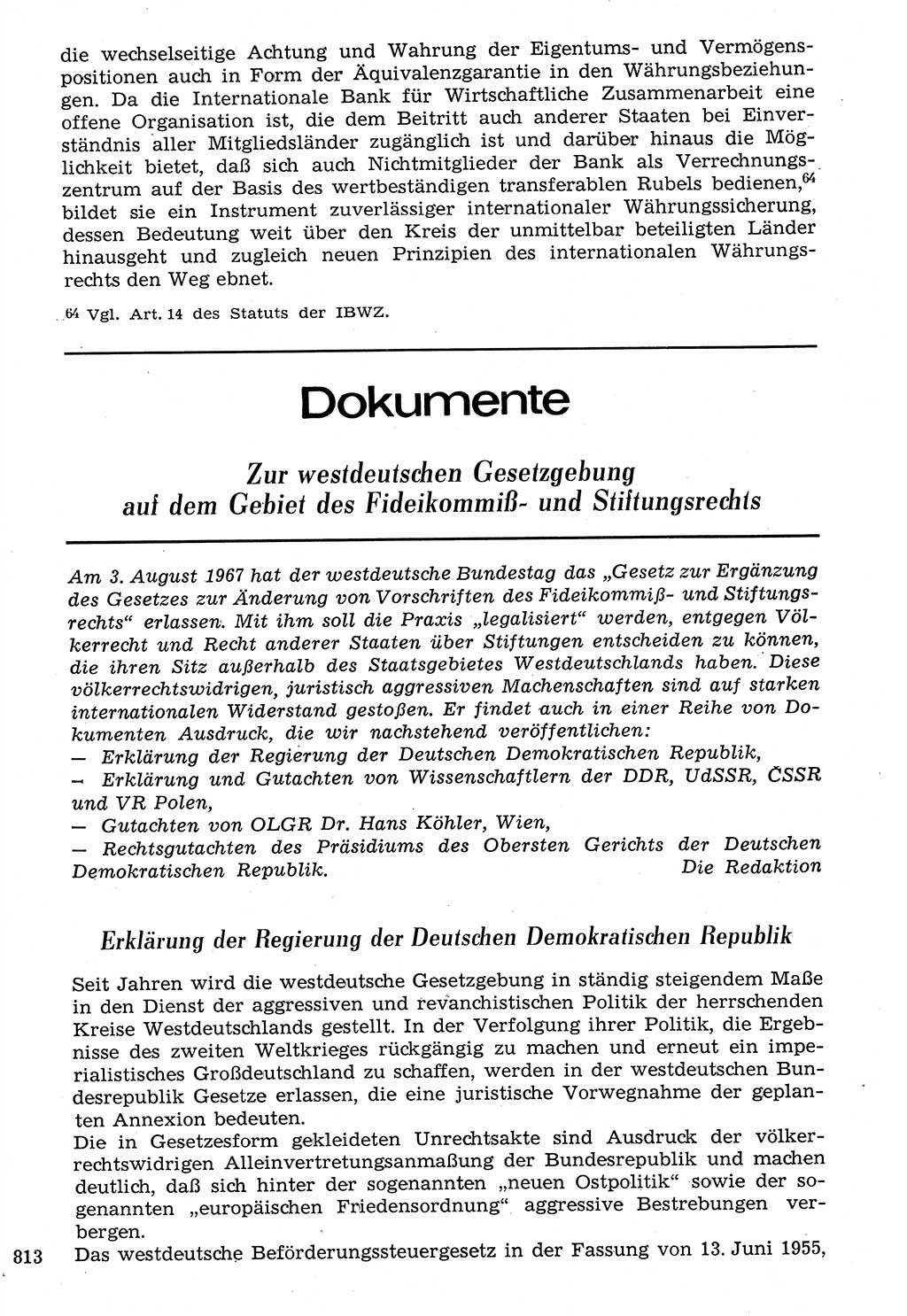 Staat und Recht (StuR), 17. Jahrgang [Deutsche Demokratische Republik (DDR)] 1968, Seite 813 (StuR DDR 1968, S. 813)